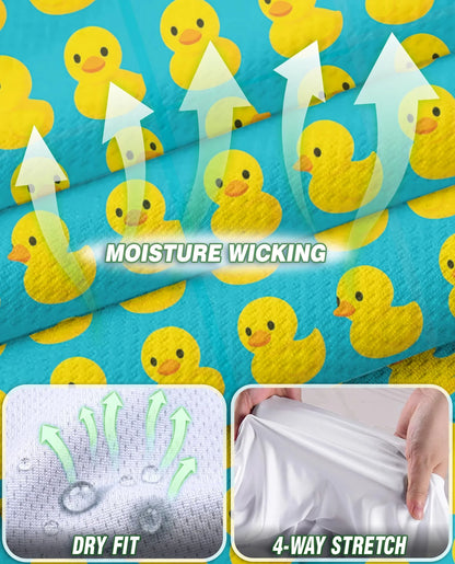 Cute Duck Print Sleeveless Polo Shirt for Women, Adorable Animal Style | Azhawaiian