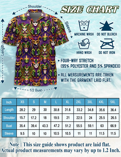 Happy Mardi Gras Tropical Beach Matching Dog Owner Hawaiian Shirts, Funny Pet Aloha Shirt for Beach Vacation - Azhawaiian