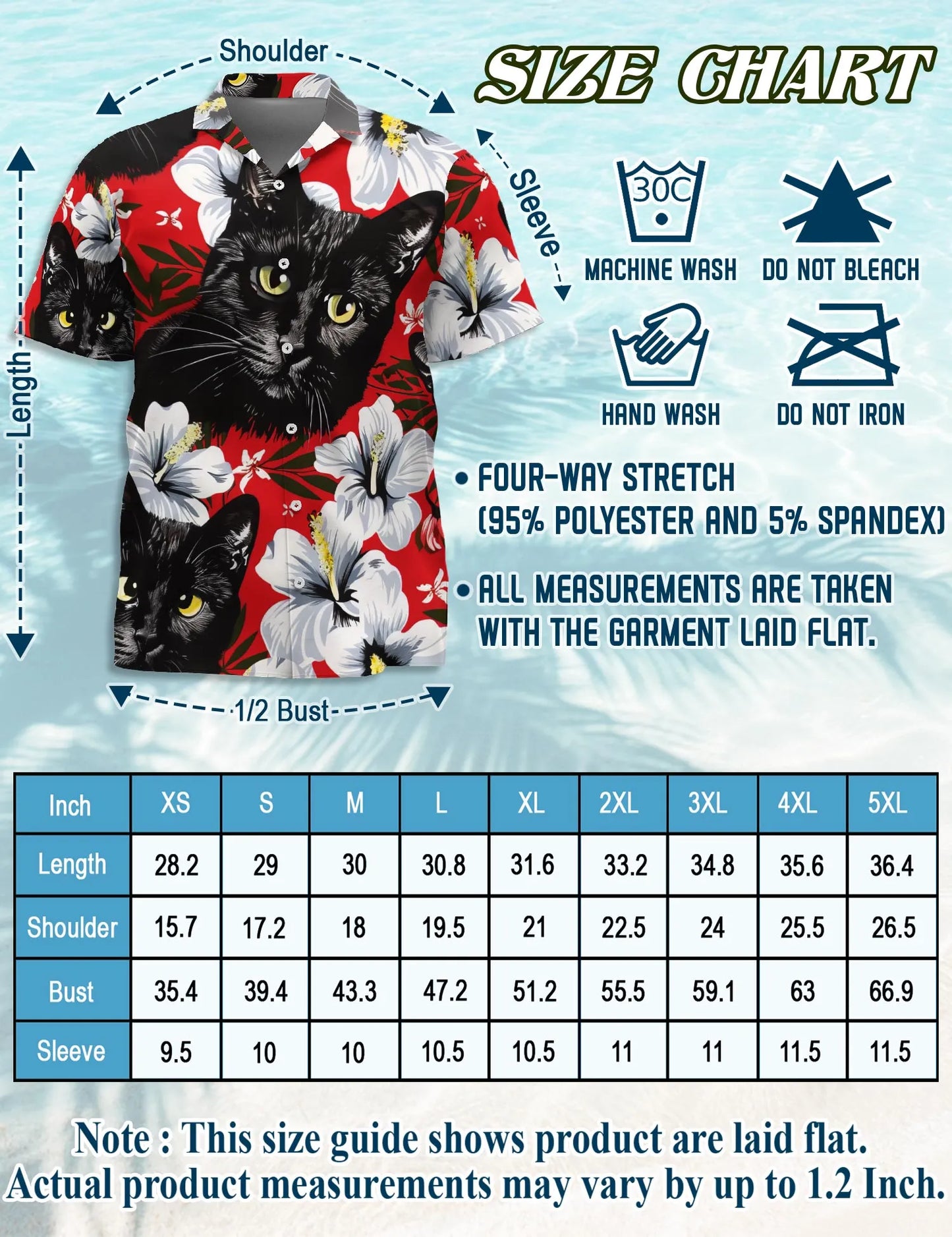 Black Cat Tropical Beach Matching Dog Owner Hawaiian Shirts, Funny Pet Aloha Shirt for Beach Vacation - Azhawaiian