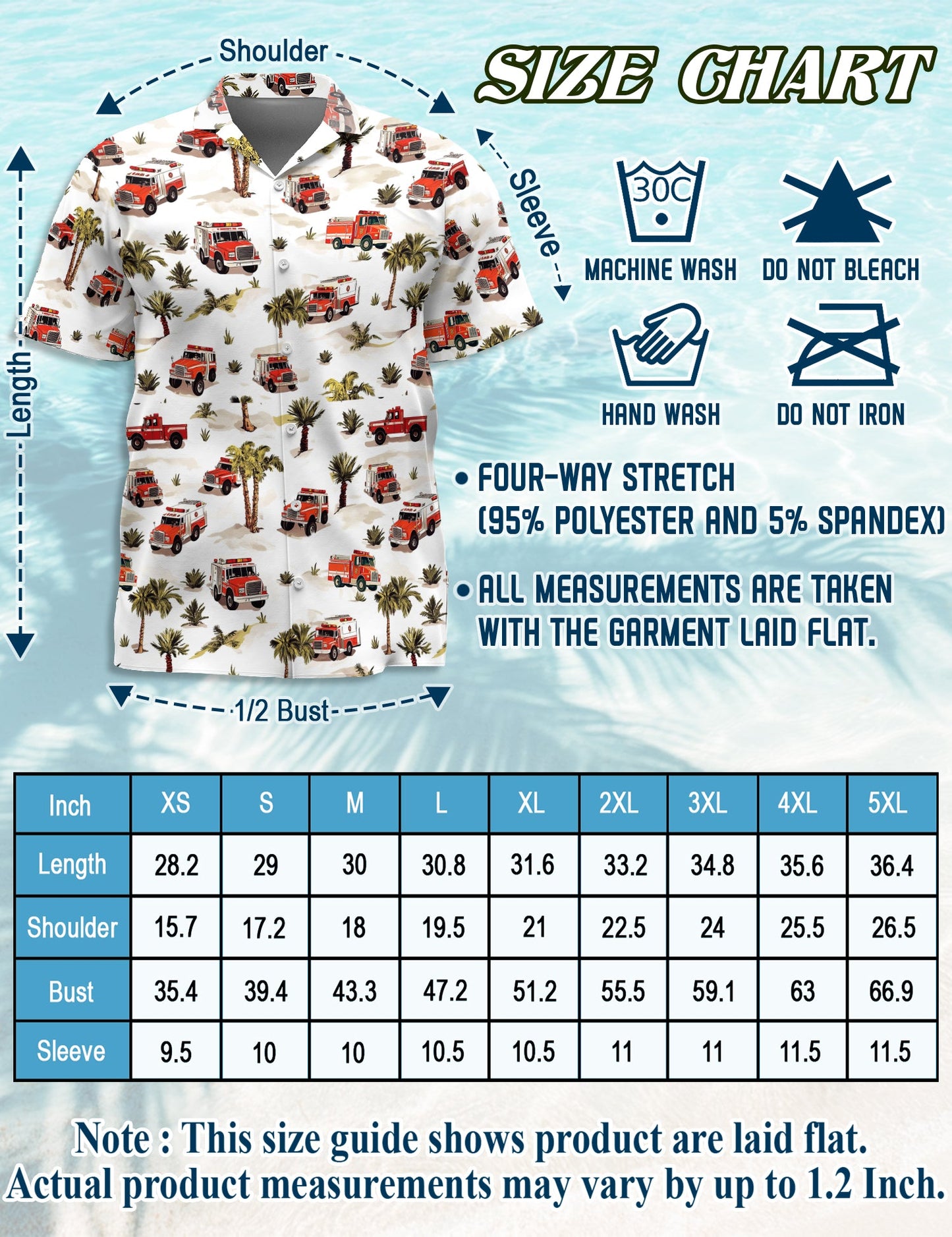 Fire Truck Matching Dog Owner Hawaiian Shirts, Funny Pet Aloha Shirt for Beach Vacation - Azhawaiian