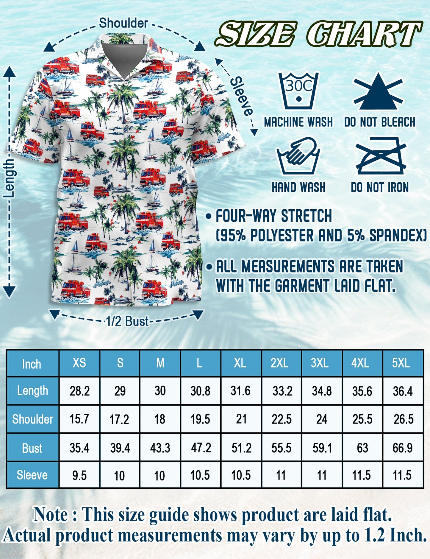 Fire Truck Matching Dog Owner Hawaiian Shirts, Funny Pet Aloha Shirt for Beach Vacation - Azhawaiian
