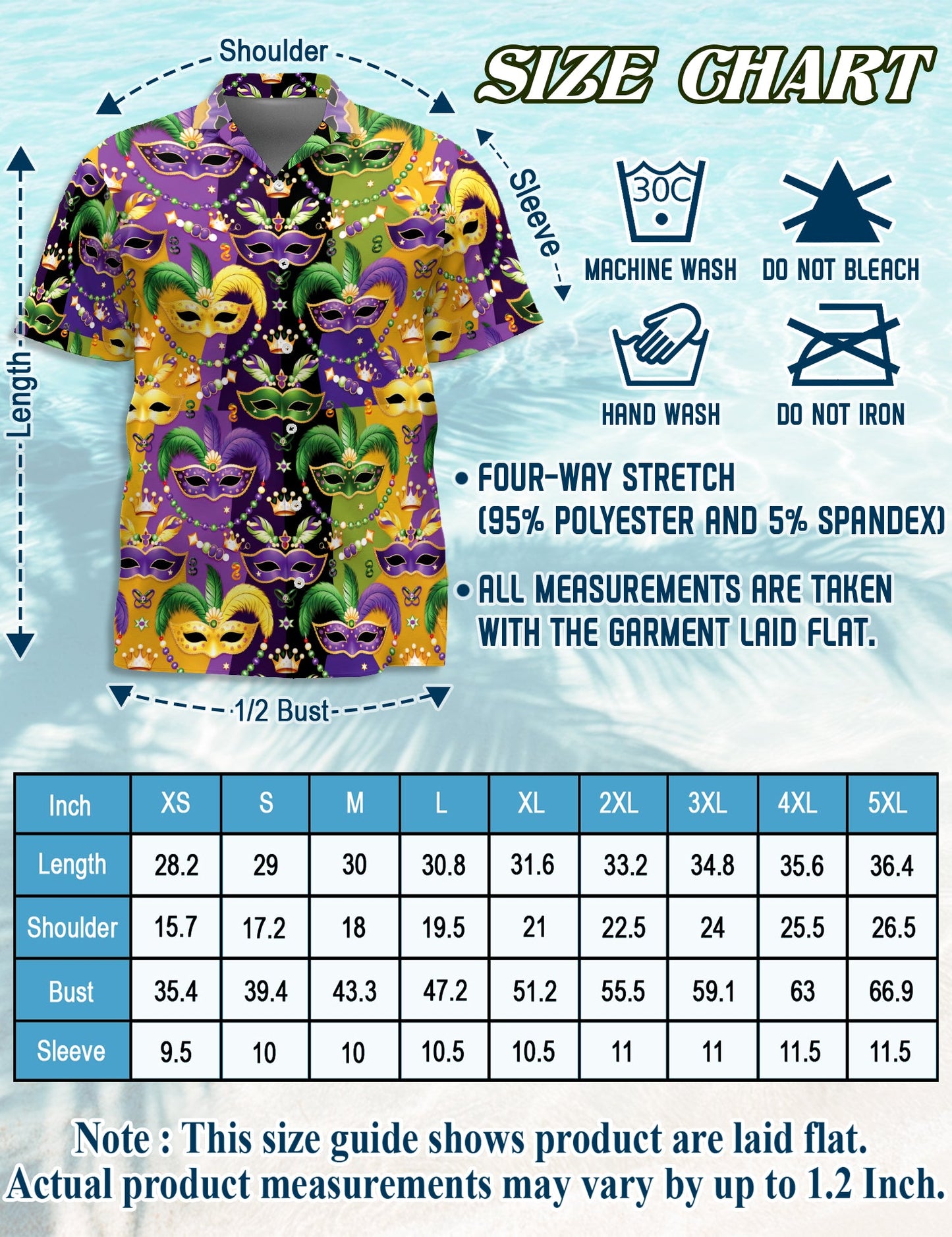 Mardi Gras Mask Matching Dog Owner Hawaiian Shirts, Funny Pet Aloha Shirt for Beach Vacation - Azhawaiian