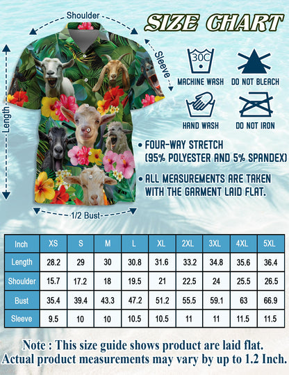 Happy Goat Matching Dog Owner Hawaiian Shirts, Funny Pet Aloha Shirt for Beach Vacation - Azhawaiian