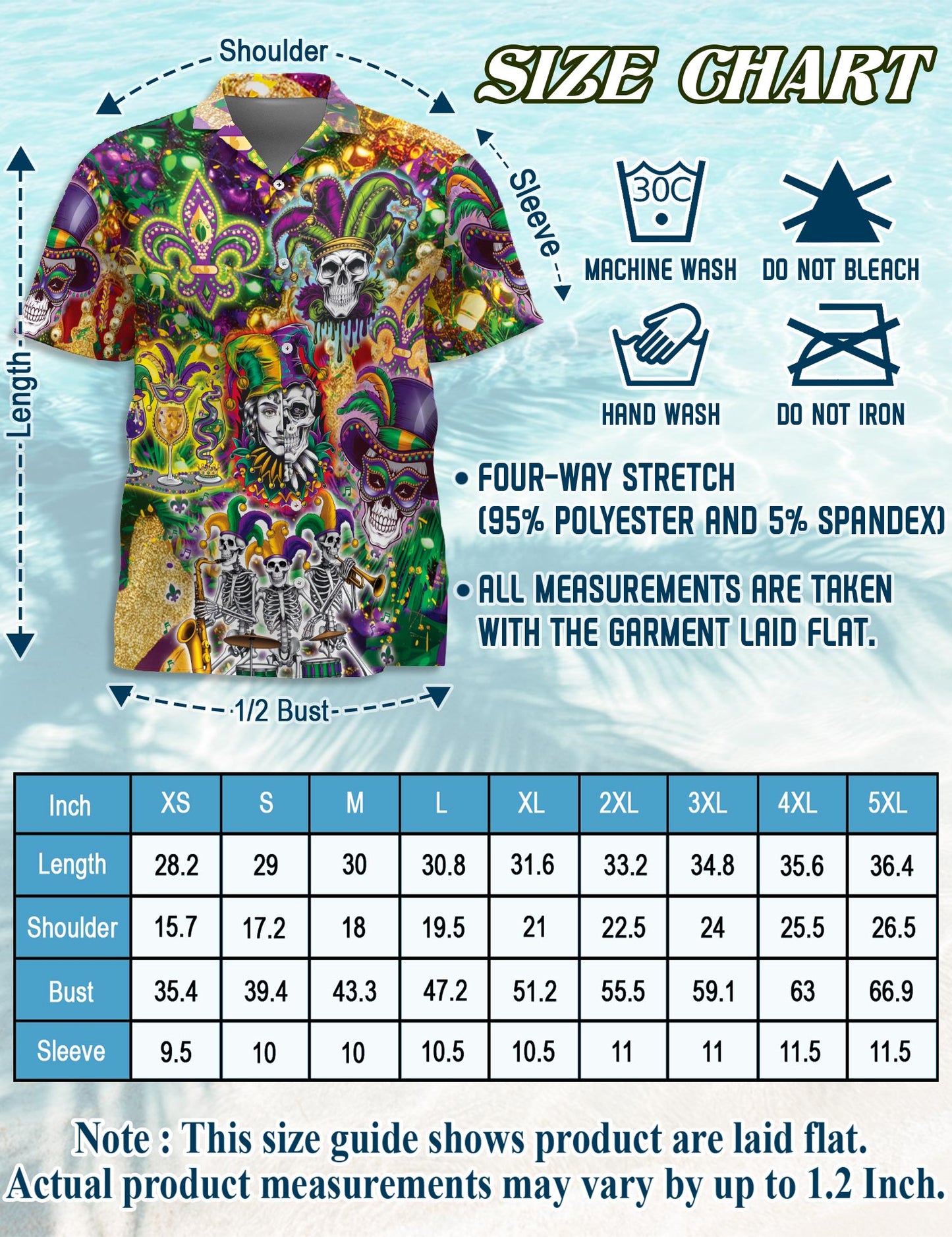Skulls Mardi Gras Matching Dog Owner Hawaiian Shirts, Funny Pet Aloha Shirt for Beach Vacation - Azhawaiian