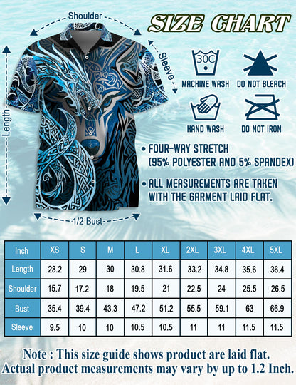 Fenrir Blue Matching Dog Owner Hawaiian Shirts, Funny Pet Aloha Shirt for Beach Vacation - Azhawaiian