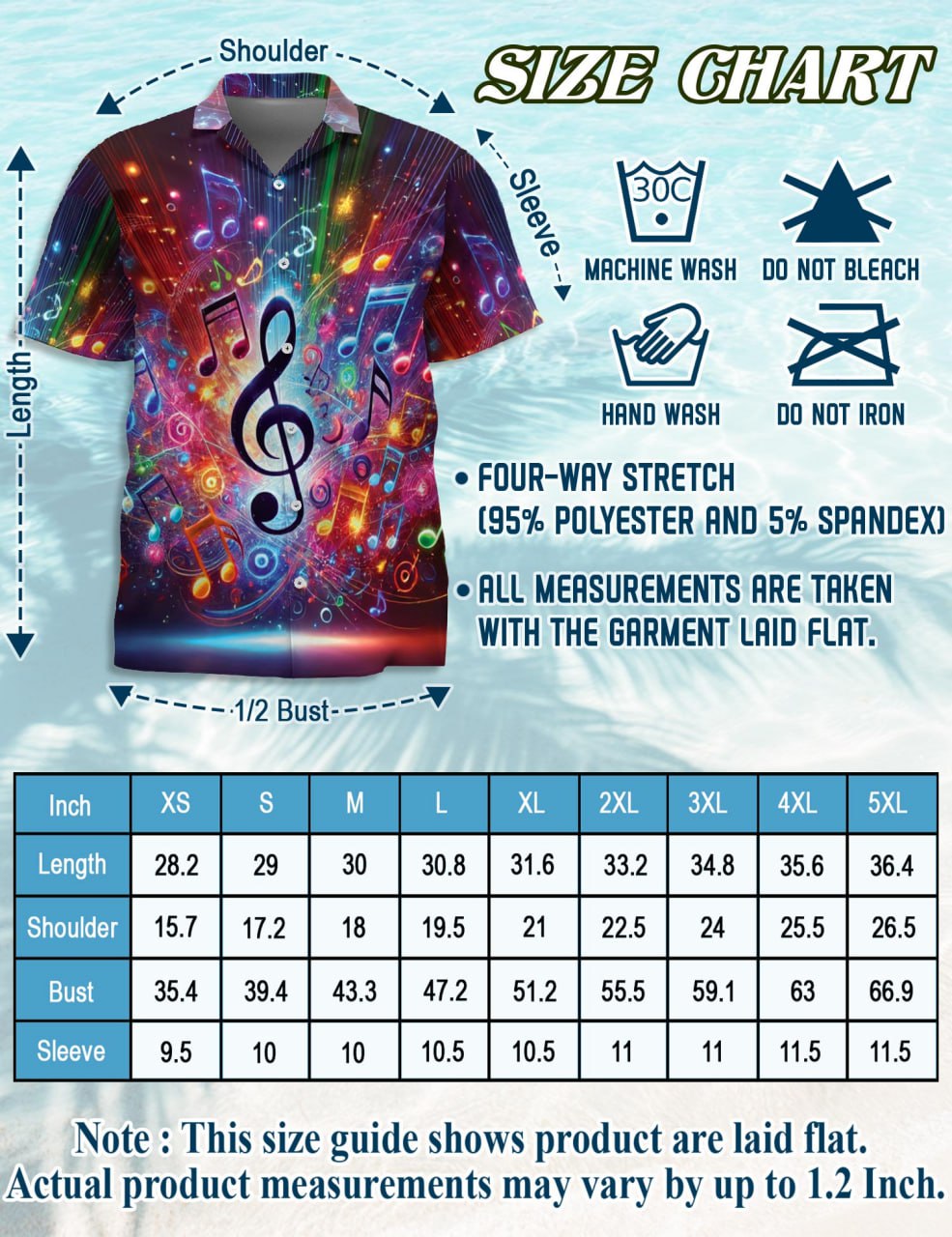 Colorful Musical Note Matching Dog Owner Hawaiian Shirts, Funny Pet Aloha Shirt for Beach Vacation - Azhawaiian