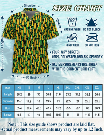 Corn Matching Dog Owner Hawaiian Shirts, Funny Pet Aloha Shirt for Beach Vacation - Azhawaiian