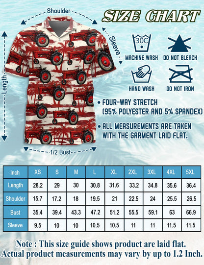 Vintage Tractor Matching Dog Owner Hawaiian Shirts, Funny Pet Aloha Shirt for Beach Vacation - Azhawaiian
