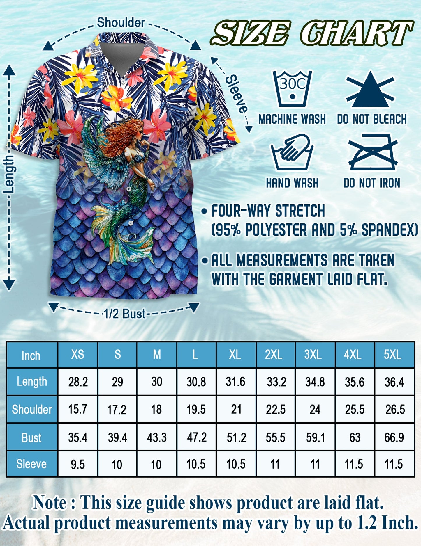 Mermaid Matching Dog Owner Hawaiian Shirts, Funny Pet Aloha Shirt for Beach Vacation - Azhawaiian