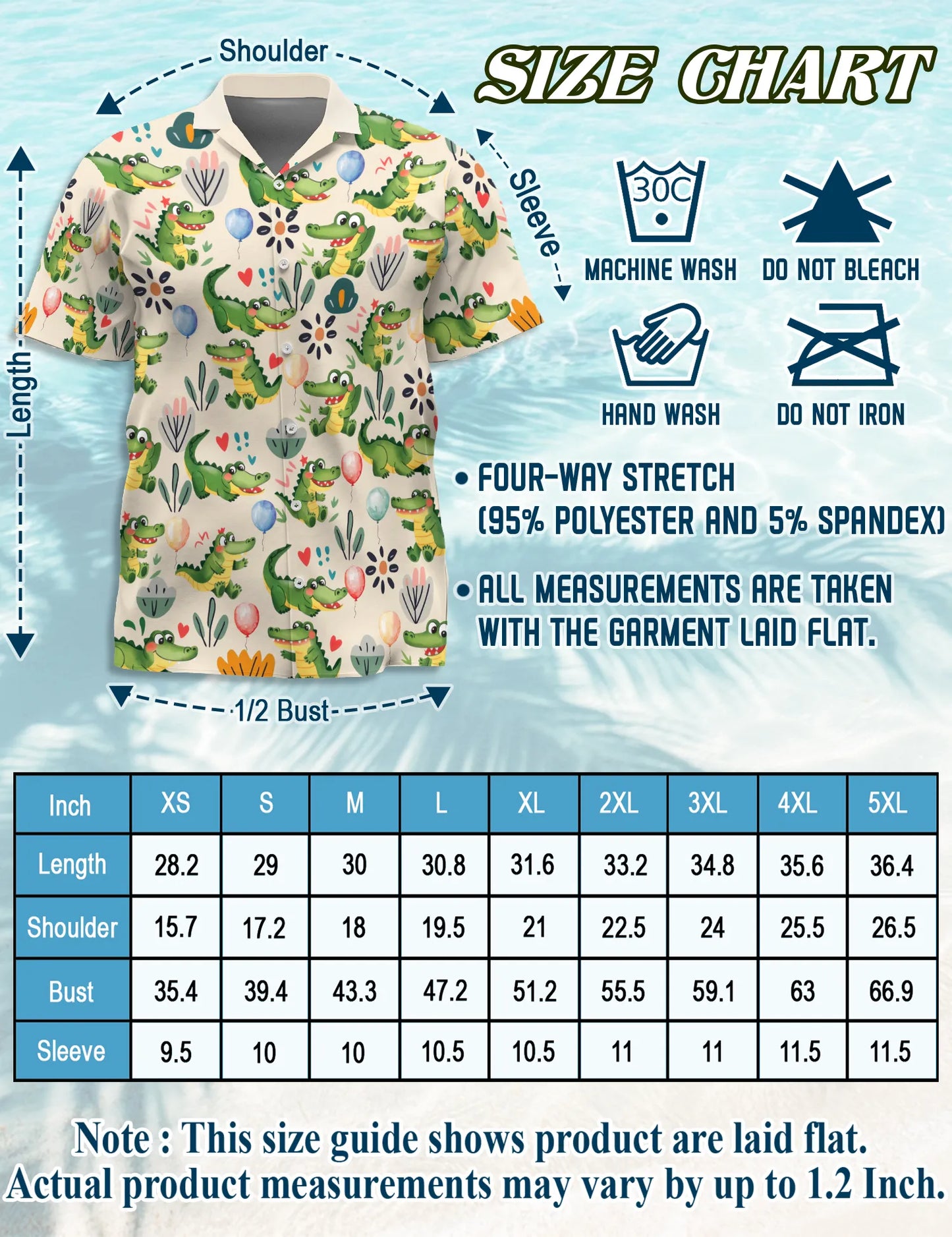 Alligator Cartoon Pattern Matching Dog Owner Hawaiian Shirts, Funny Pet Aloha Shirt for Beach Vacation - Azhawaiian