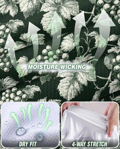 Grape And Vine Sleeveless Polo Shirt for Women, Elegant Botanical Style | Azhawaiian