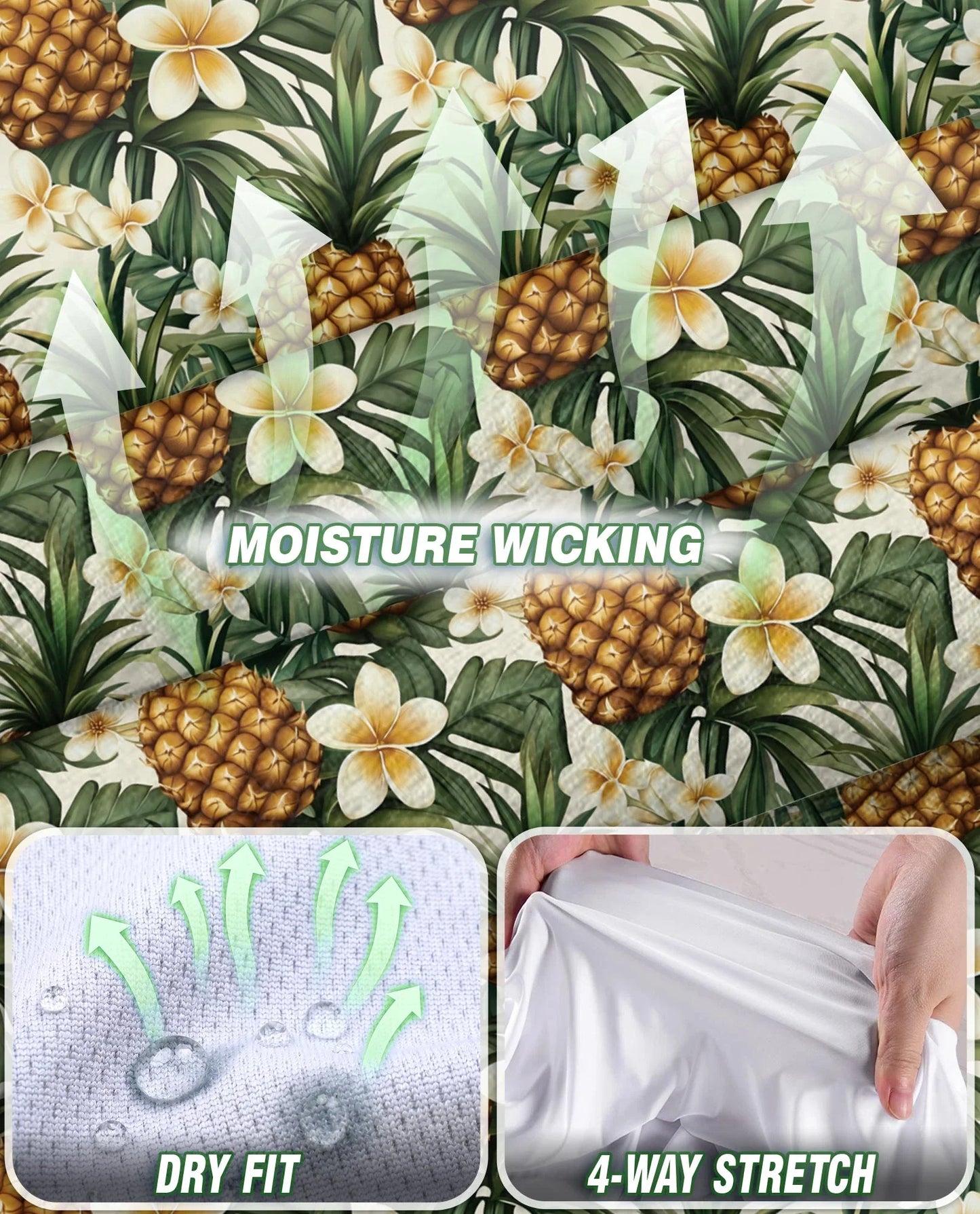 Golden Pineapple Sleeveless Polo Shirt for Women | Azhawaiian