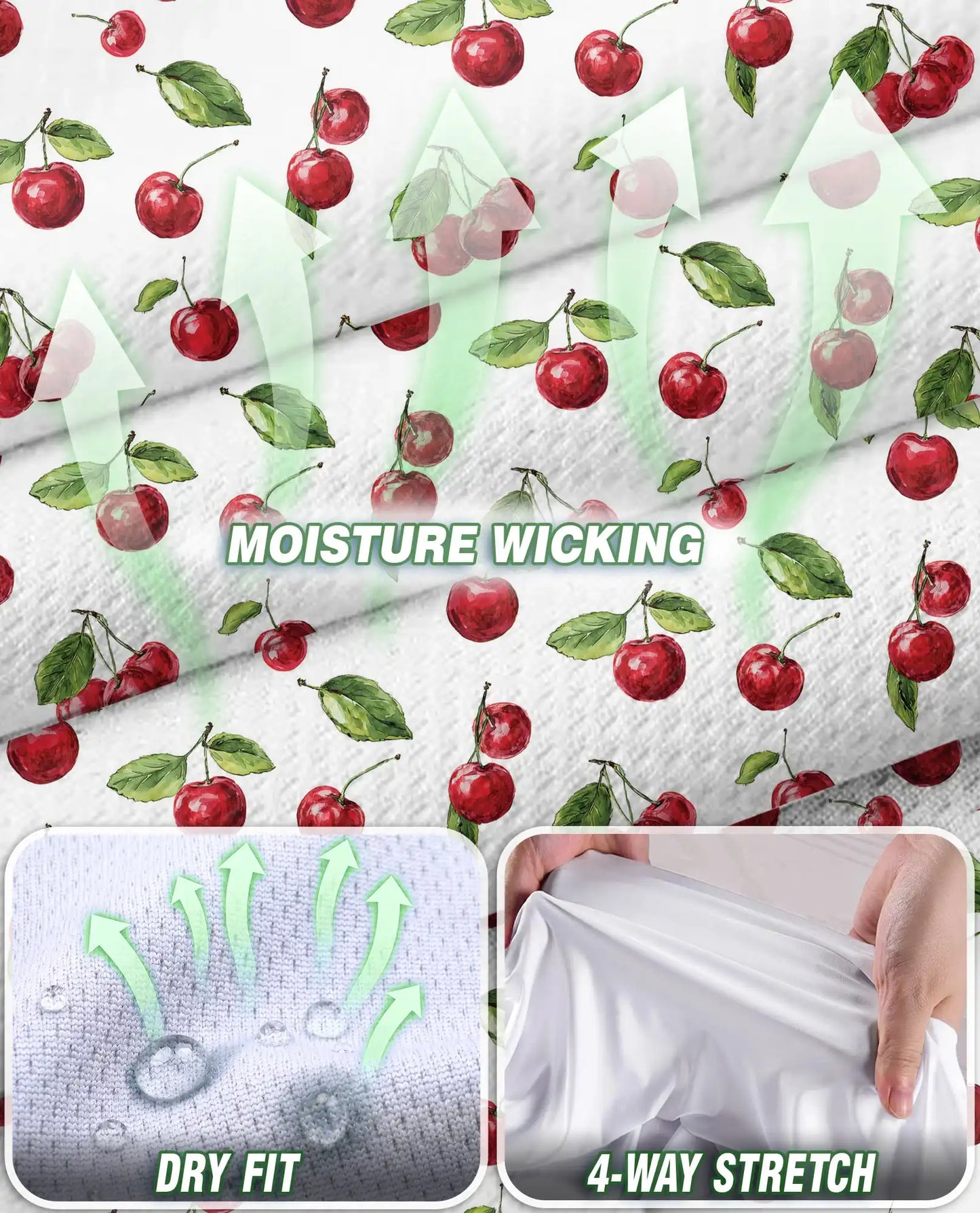 The Cherry Sleeveless Polo Shirt for Women, Sweet Fruit Summer Style | Azhawaiian