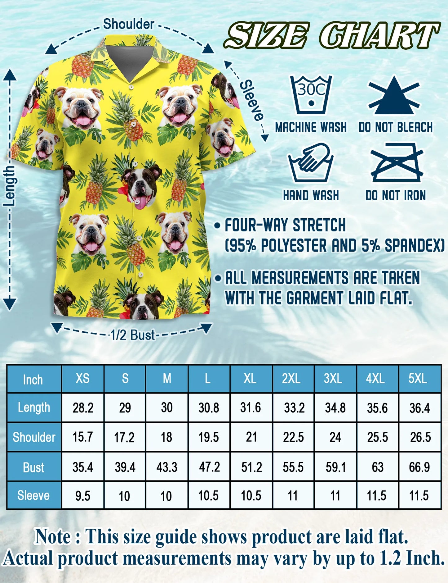 English Bulldog  Summer Beach Outfit Matching Dog Owner Hawaiian Shirts, Pet Aloha Shirt - Azhawaiian