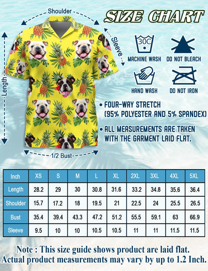 English Bulldog  Summer Beach Outfit Matching Dog Owner Hawaiian Shirts, Pet Aloha Shirt - Azhawaiian