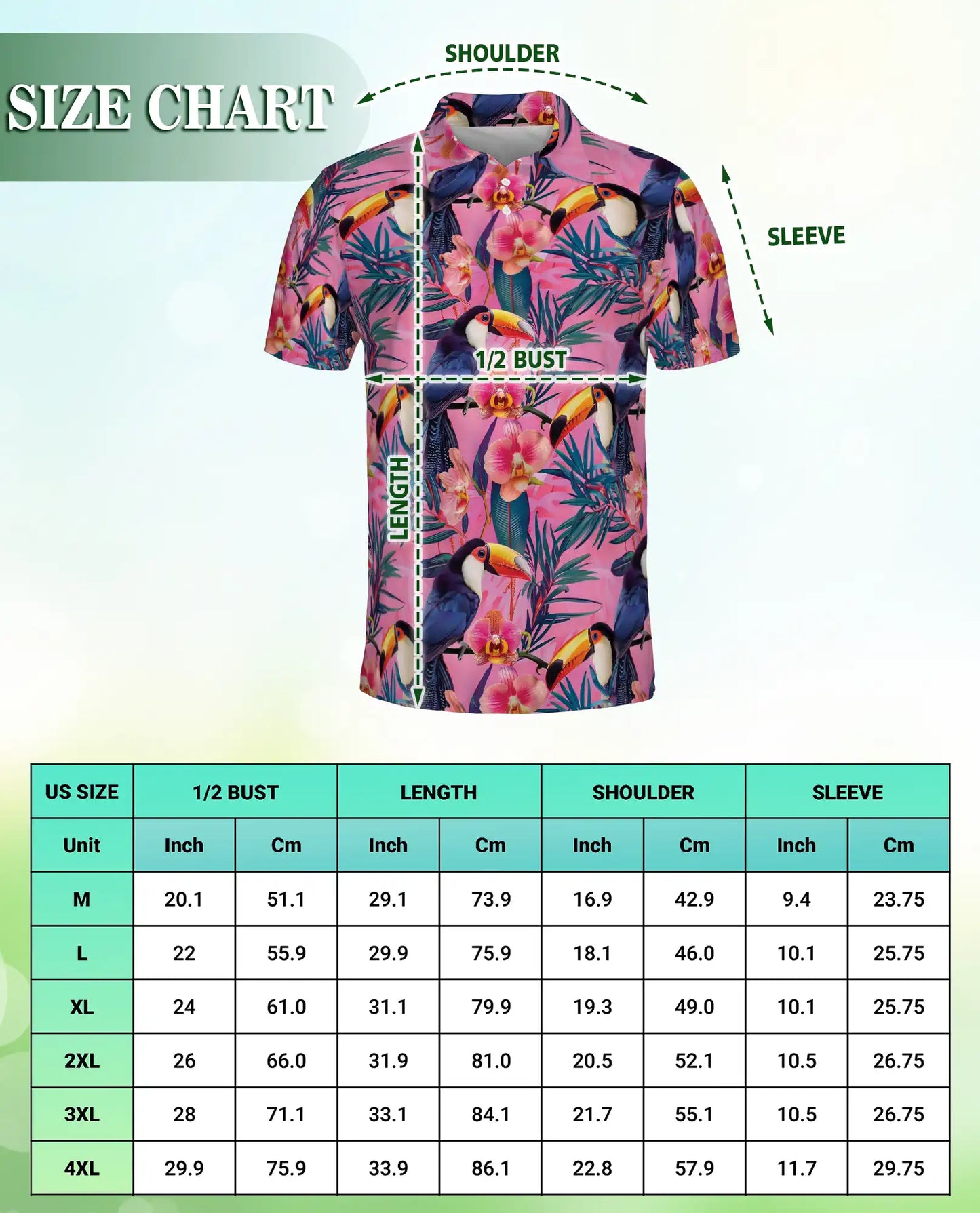 Pink Tropical Toucan Polo Shirt Exotic Bird Floral Print | Azhawaiian