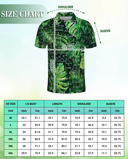 Math Formula Polo Shirt, Science Equation Print | Azhawaiian