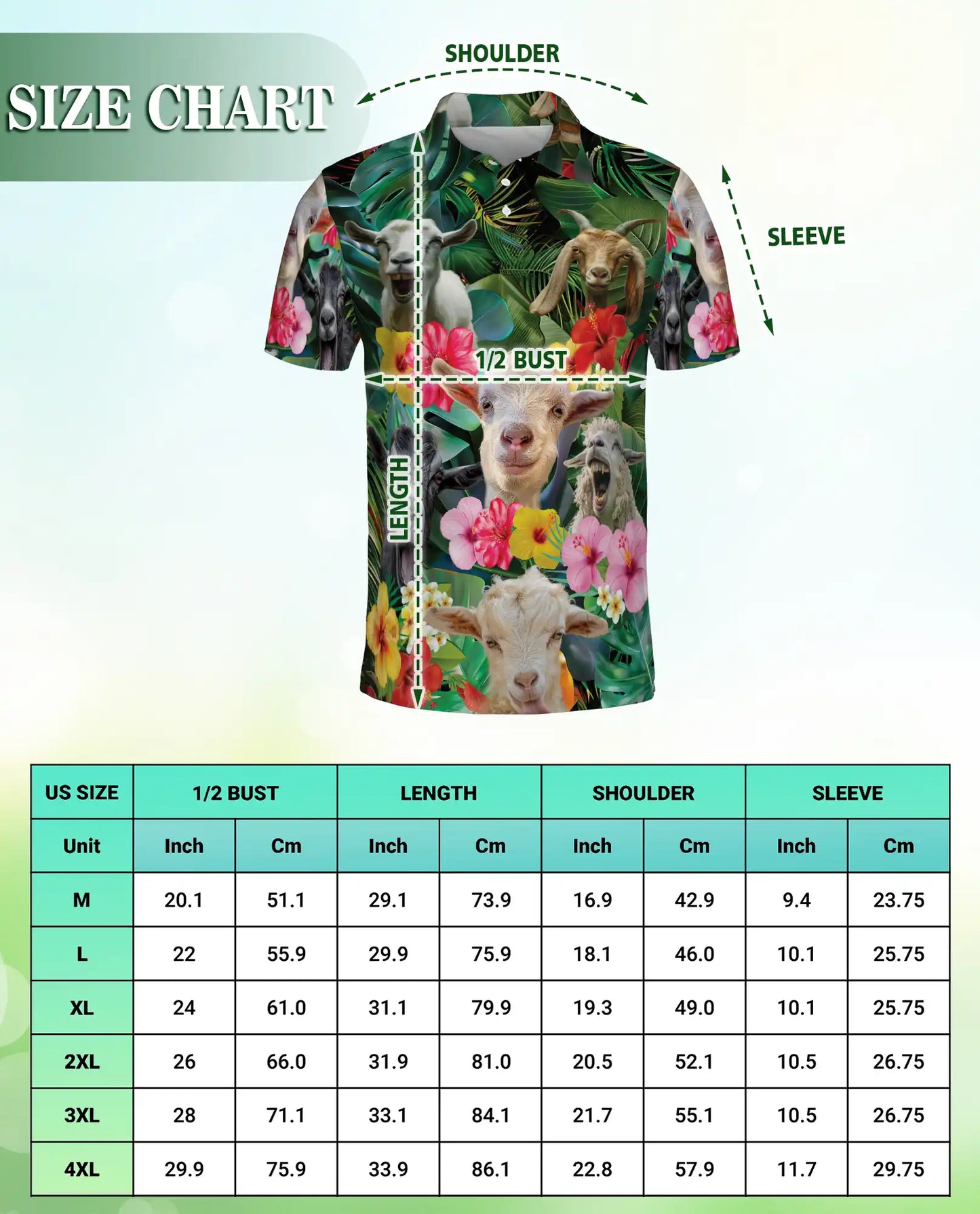 Funny Goat Hawaiian Polo Shirt | Azhawaiian