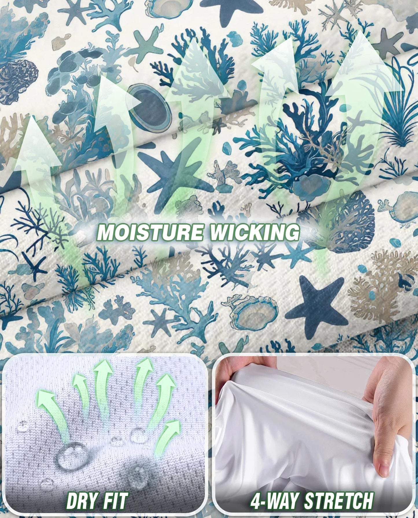 Sea Life Pattern Sleeveless Polo Shirt for Women | Azhawaiian