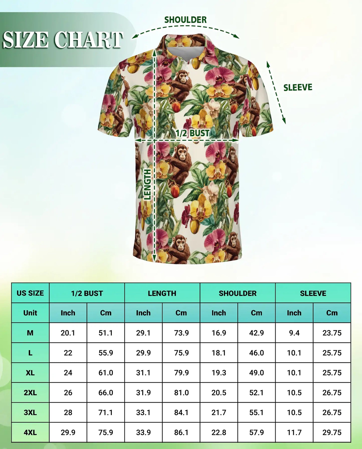 ropical Monkey Polo Shirt, Orchid Floral Print | Azhawaiian
