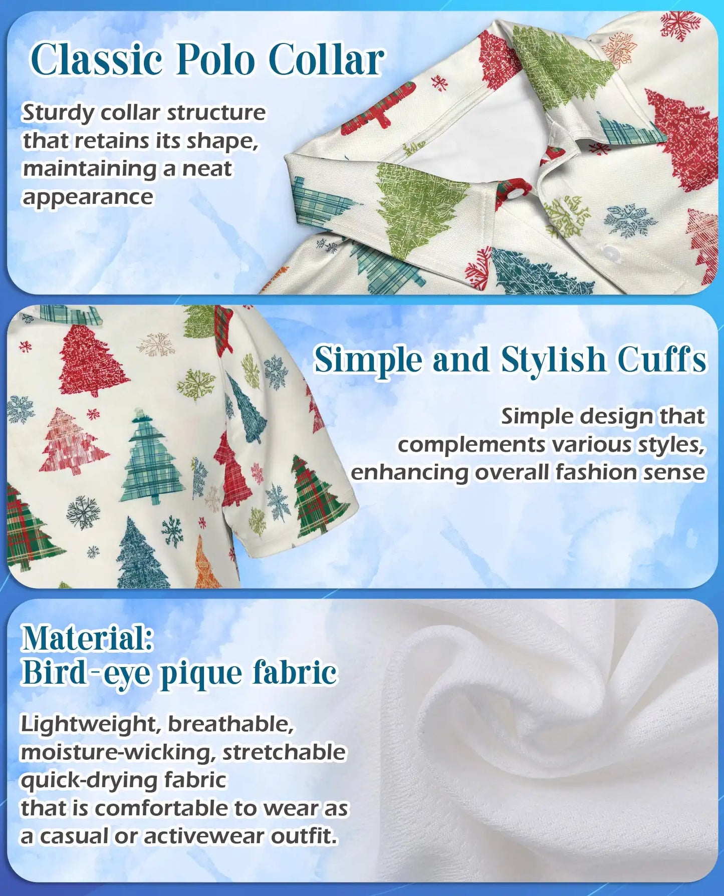 Plaid Christmas Tree Polo Shirt - Festive Holiday Style | Azhawaiian