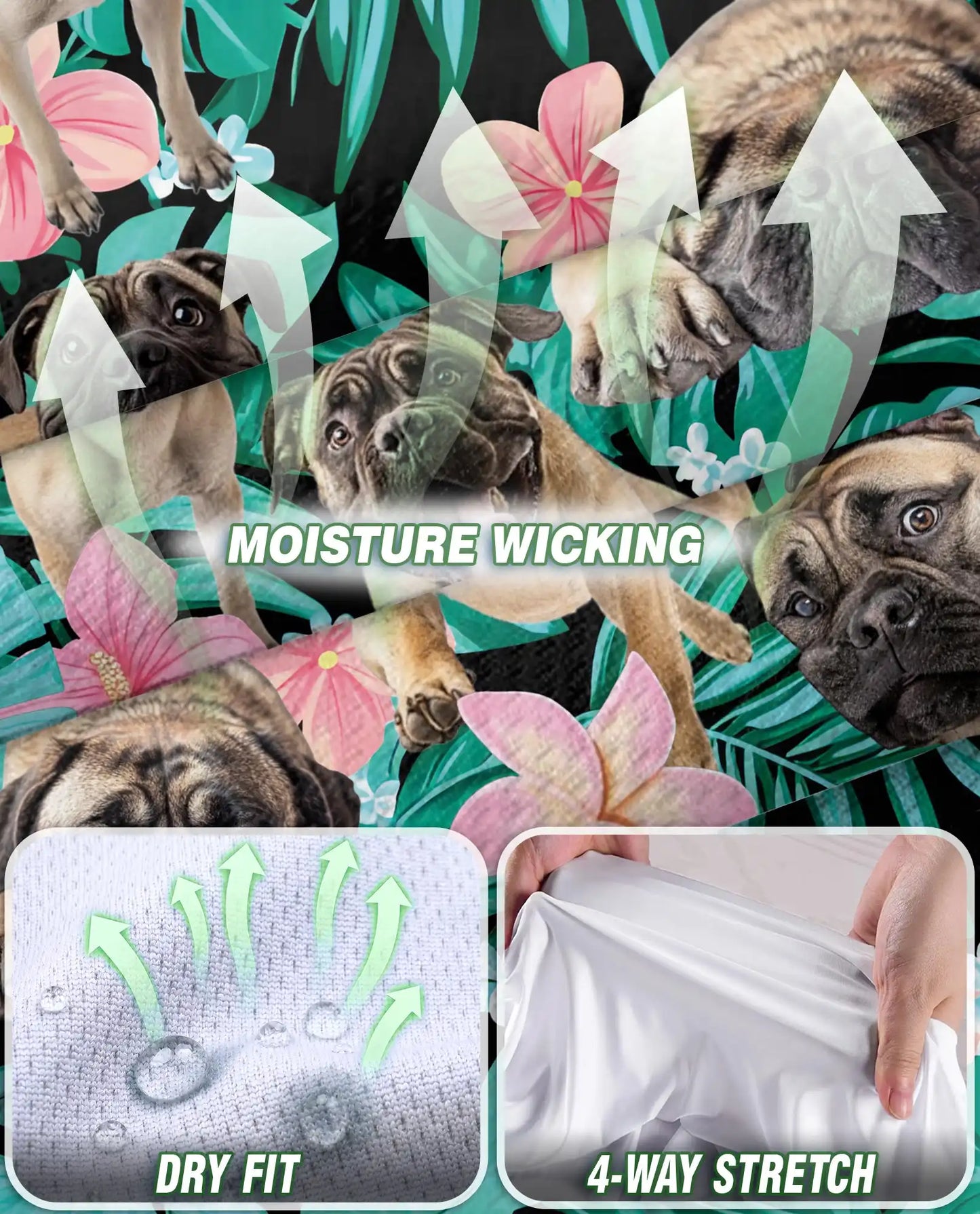 English Mastiff Summer Leaves Sleeveless Polo Shirt for Women | Azhawaiian