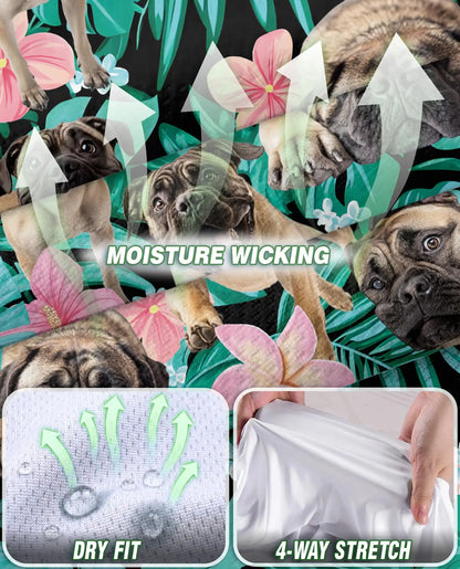 English Mastiff Summer Leaves Sleeveless Polo Shirt for Women | Azhawaiian