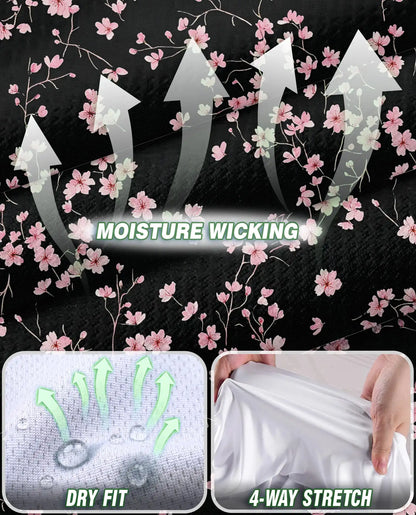 Sakura Floral Graphic Sleeveless Polo Shirt for Women | Azhawaiian
