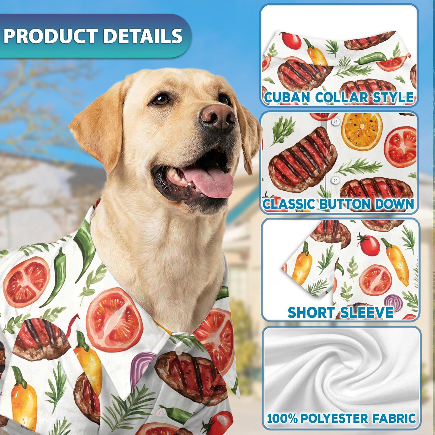 BBQ Matching Dog Owner Hawaiian Shirts, Funny Pet Aloha Shirt for Beach Vacation - Azhawaiian