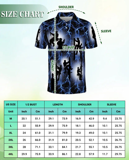 Lineman Polo Shirt, Electric Worker Style | Azhawaiian