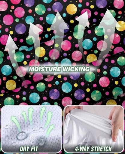 Colorful Polka Dots Sleeveless Polo Shirt for Women  | Azhawaiian