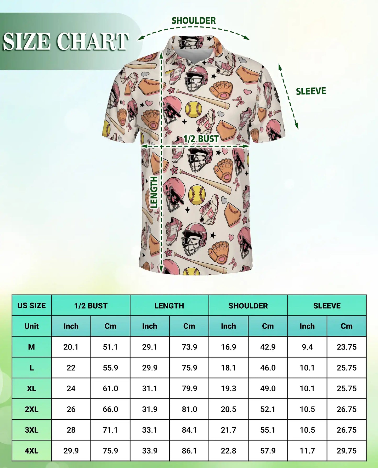 Pink Softball Polo Shirt for Men- Softball Fastpitch Pattern | Azhawaiian