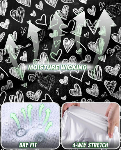 Love Heart Sleeveless Polo Shirt for Women, Cute Romantic Style | Azhawaiian