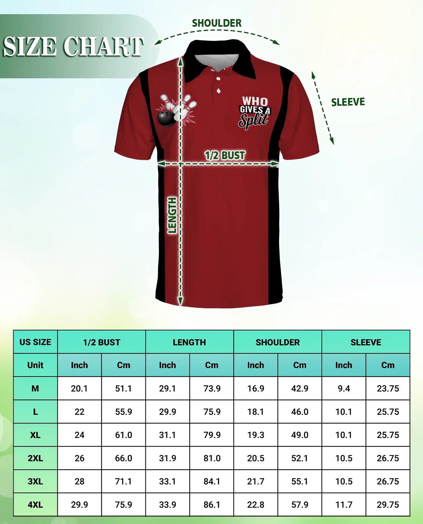 Funny Bowling 3D Polo Shirt for Men, Who Gives A Split Style | Azhawaiian