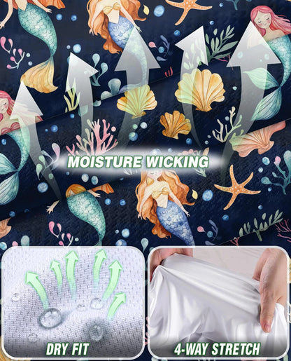 Cute Mermaid Sleeveless Polo Shirt for Women | Azhawaiian