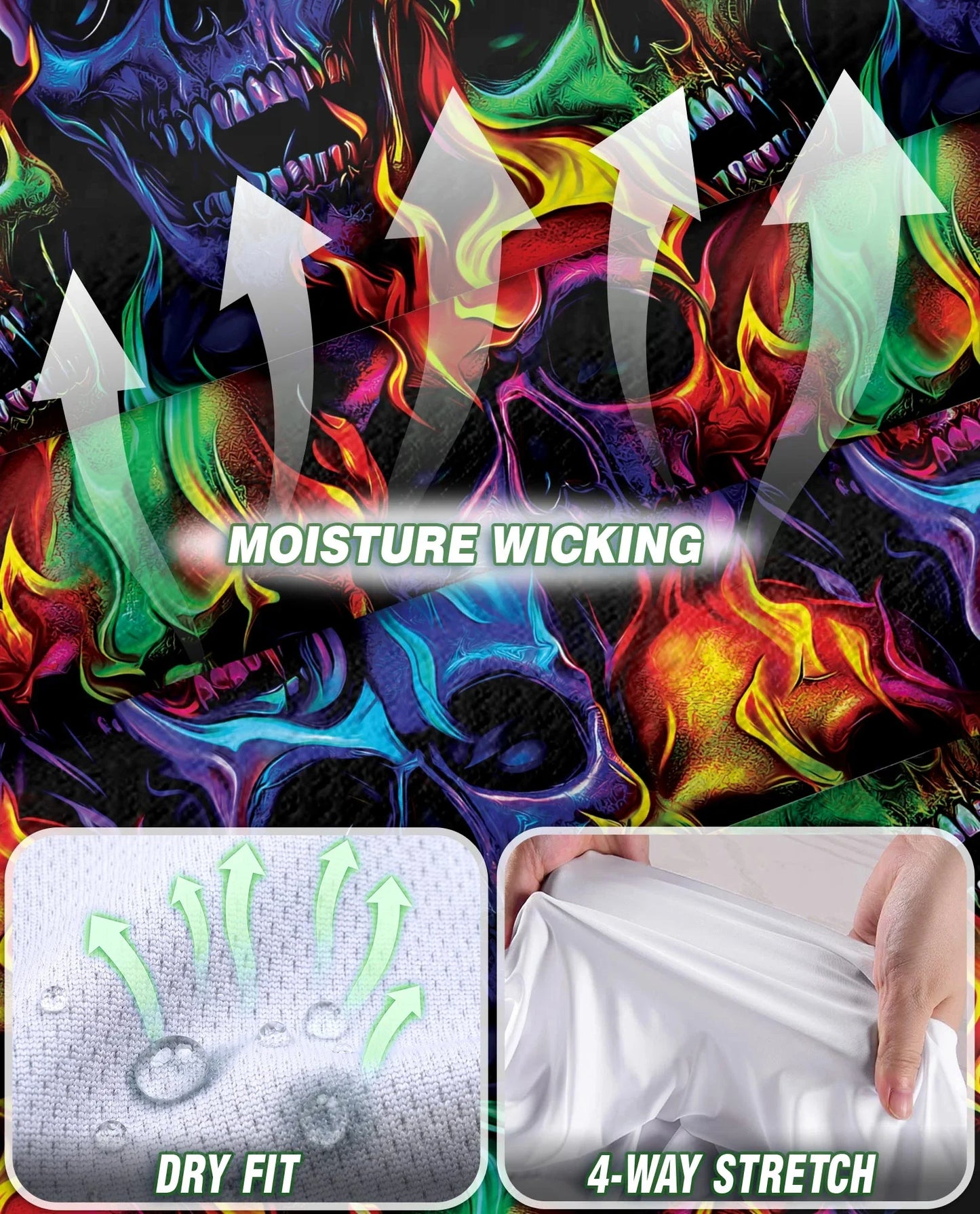 Flame Skull Sleeveless Polo Shirt for Women | Azhawaiian