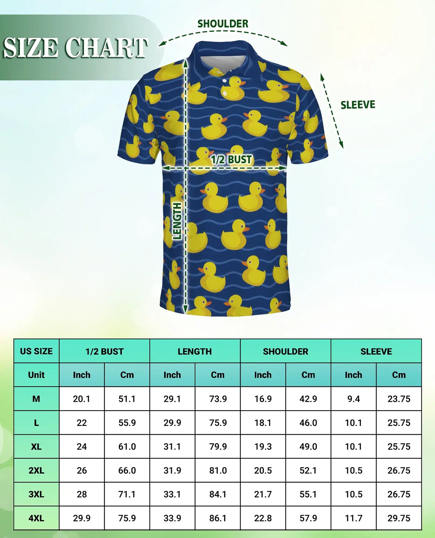 Yellow Duck Pattern Polo Shirt | Azhawaiian