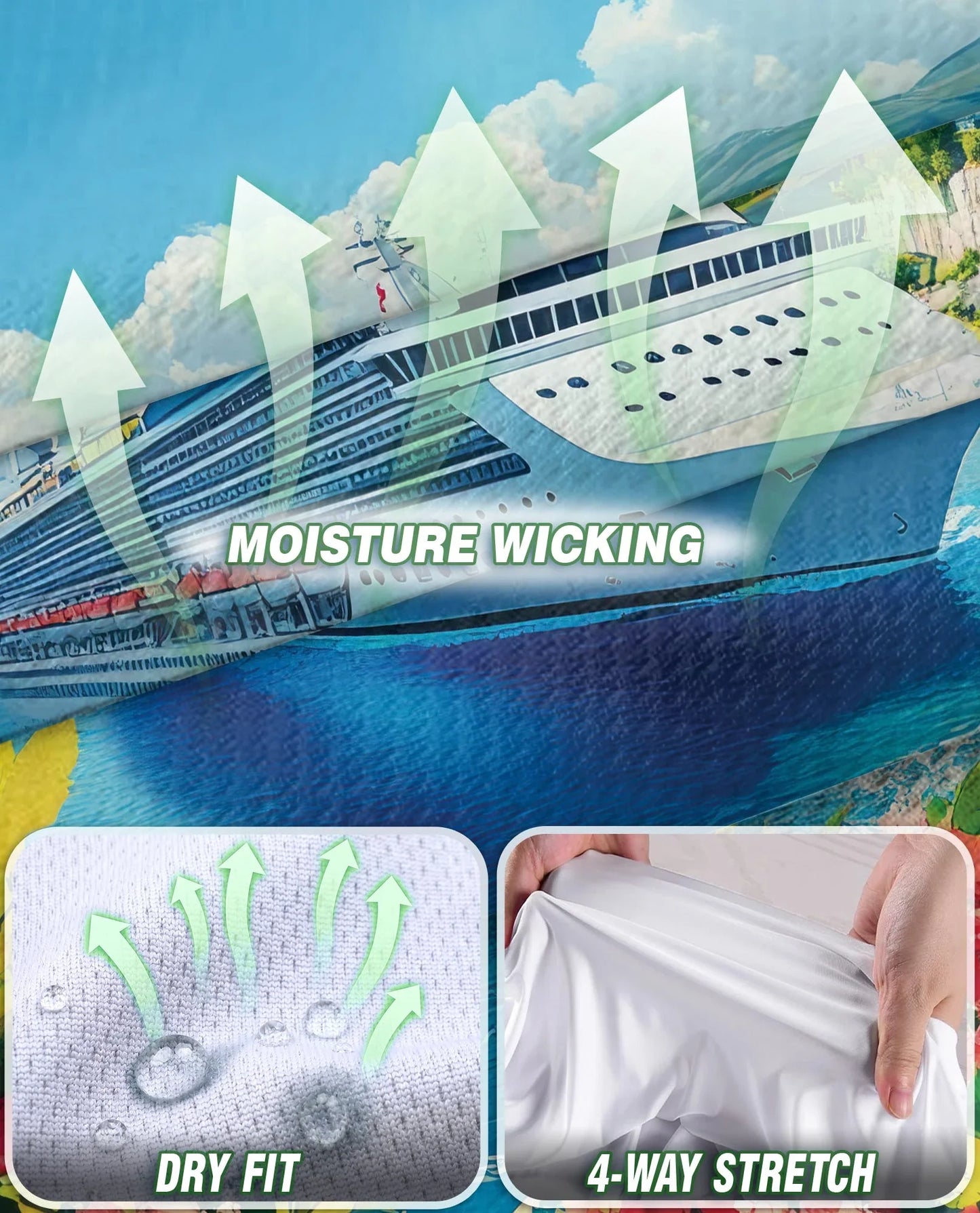 Cruise Ship Half Moon Cay Sleeveless Polo Shirt for Women | Azhawaiian
