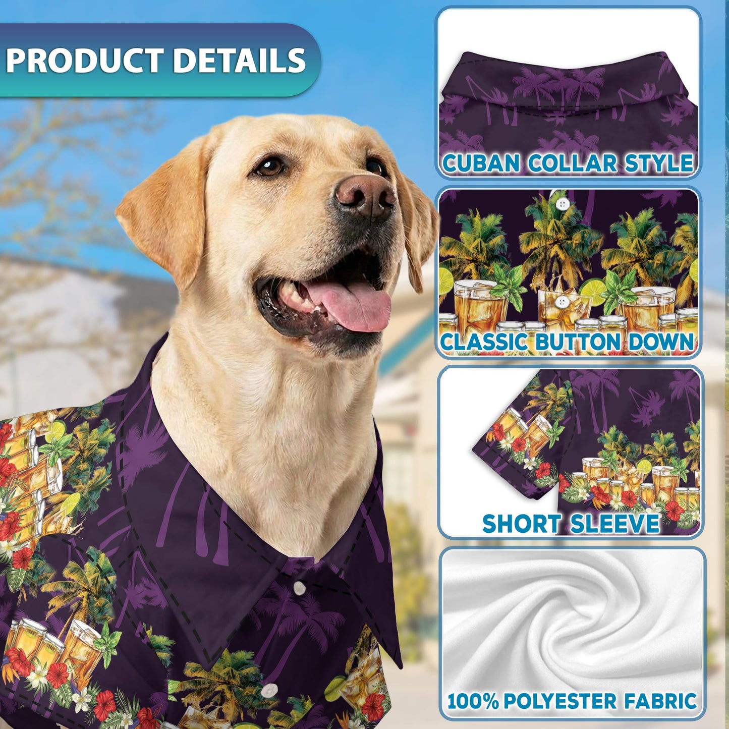 Tequila Matching Dog Owner Hawaiian Shirts, Funny Pet Aloha Shirt for Beach Vacation - Azhawaiian