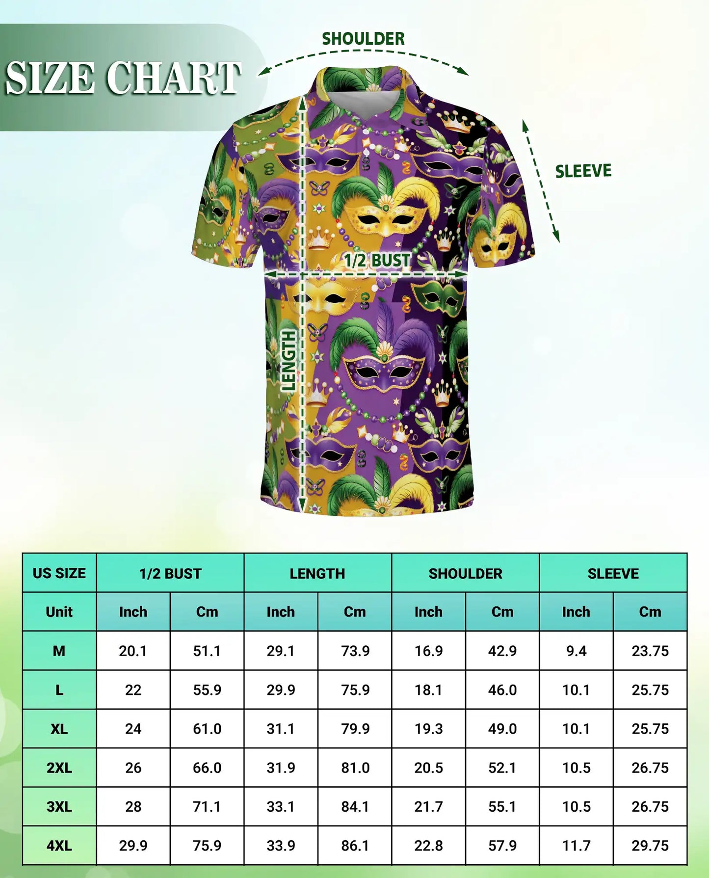 Mardi Gras Mask Pattern Hawaiian Polo Shirt | Azhawaiian