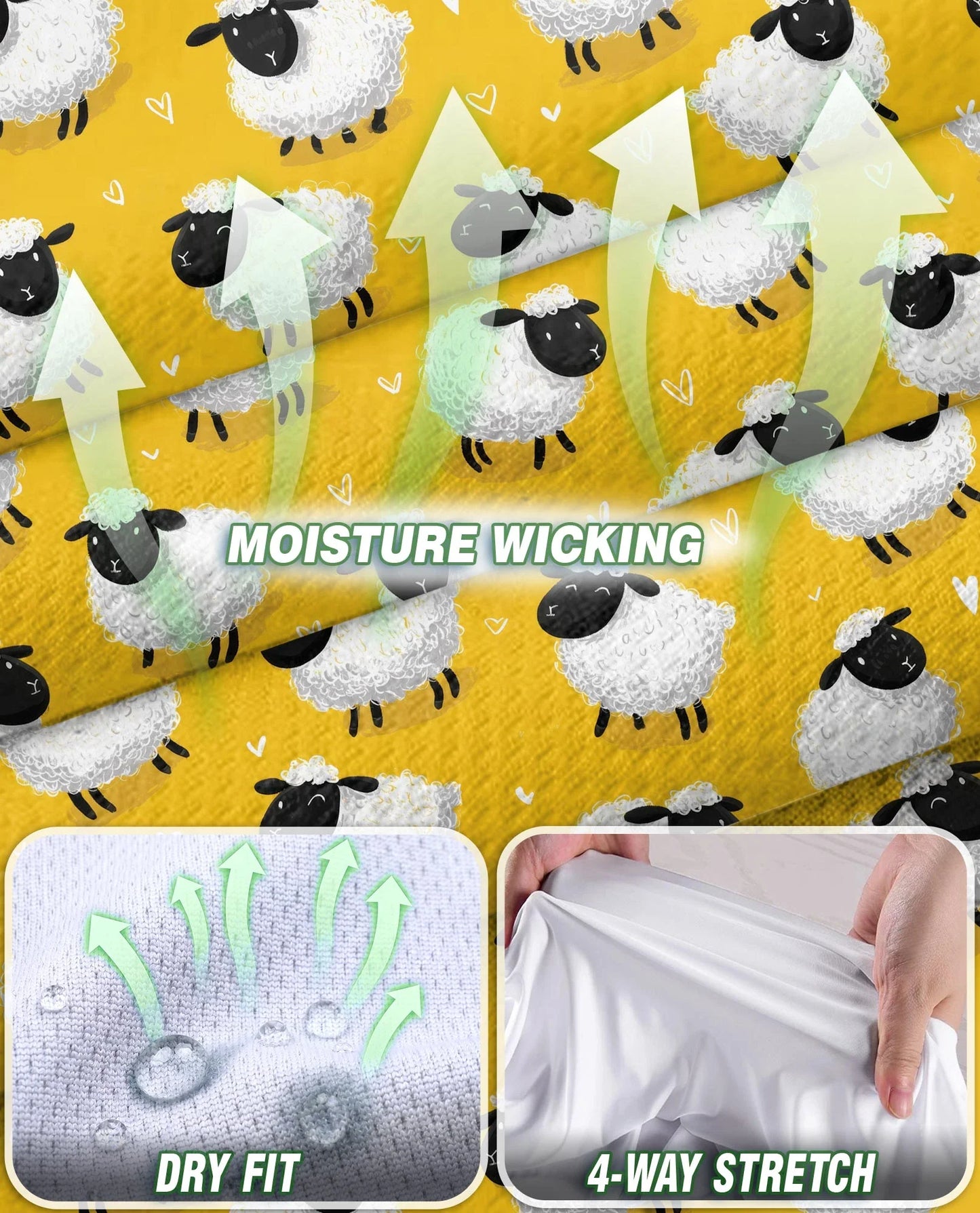 Cute Sheep Sleeveless Polo Shirt for Women, Adorable Farm Animal Style | Azhawaiian