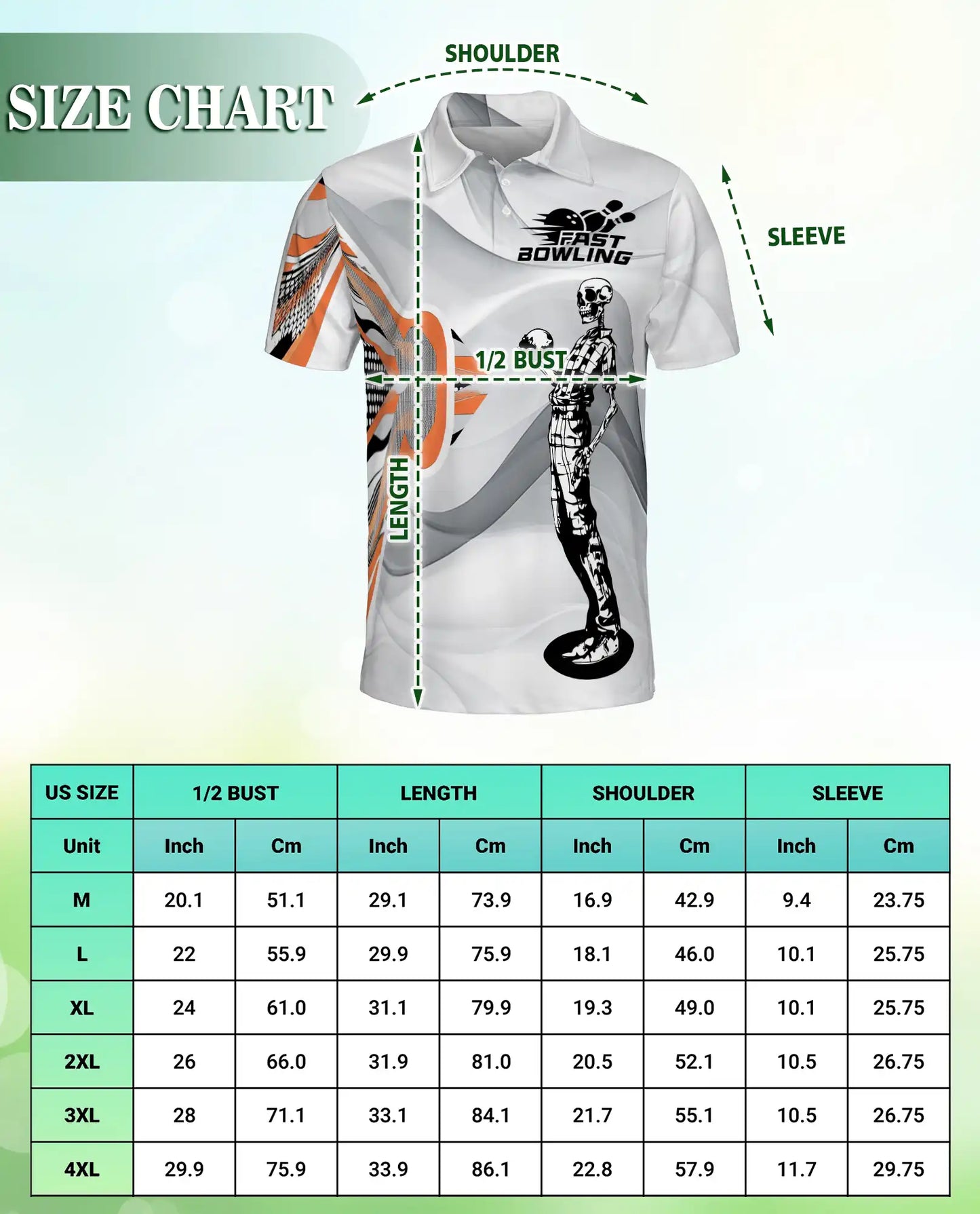Bowling Polo Shirt, Skeleton Fast Bowling Print | Azhawaiian