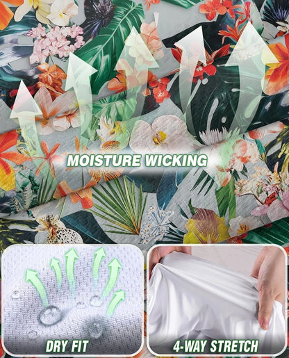 Flower Ephemera Sleeveless Polo Shirt for Women | Azhawaiian