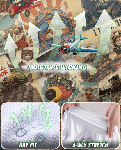 Amazing Pilot Cat Beach Retro Shirt for Women