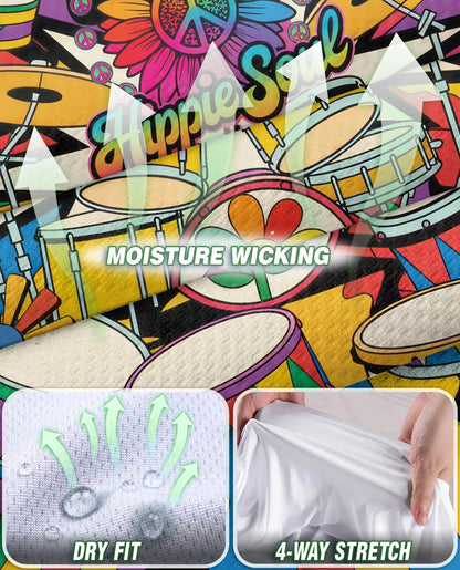 Peace Love Drums Sleeveless Polo Shirt for Women | Azhawaiian