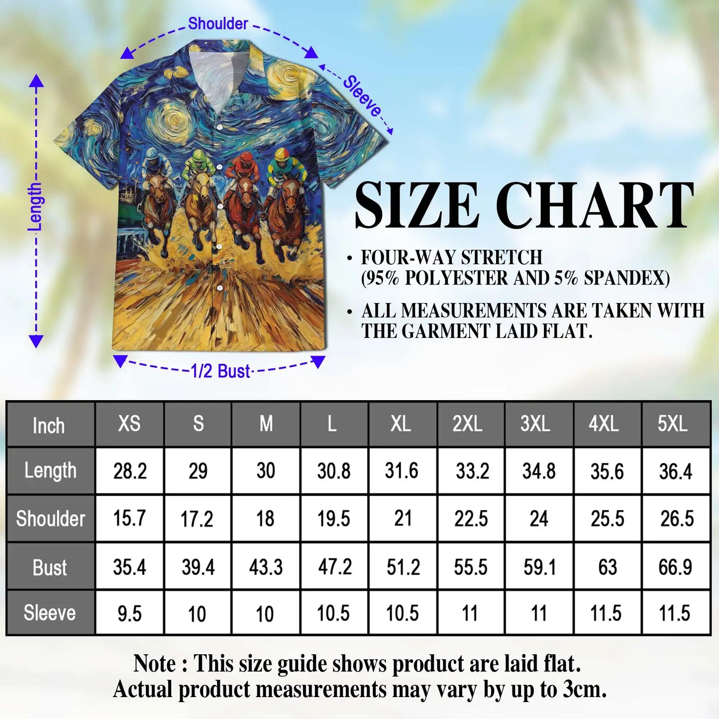 Horse Racing Art Hawaiian Shirt - Jockey Racing Impressionist Design | Azhawaiian