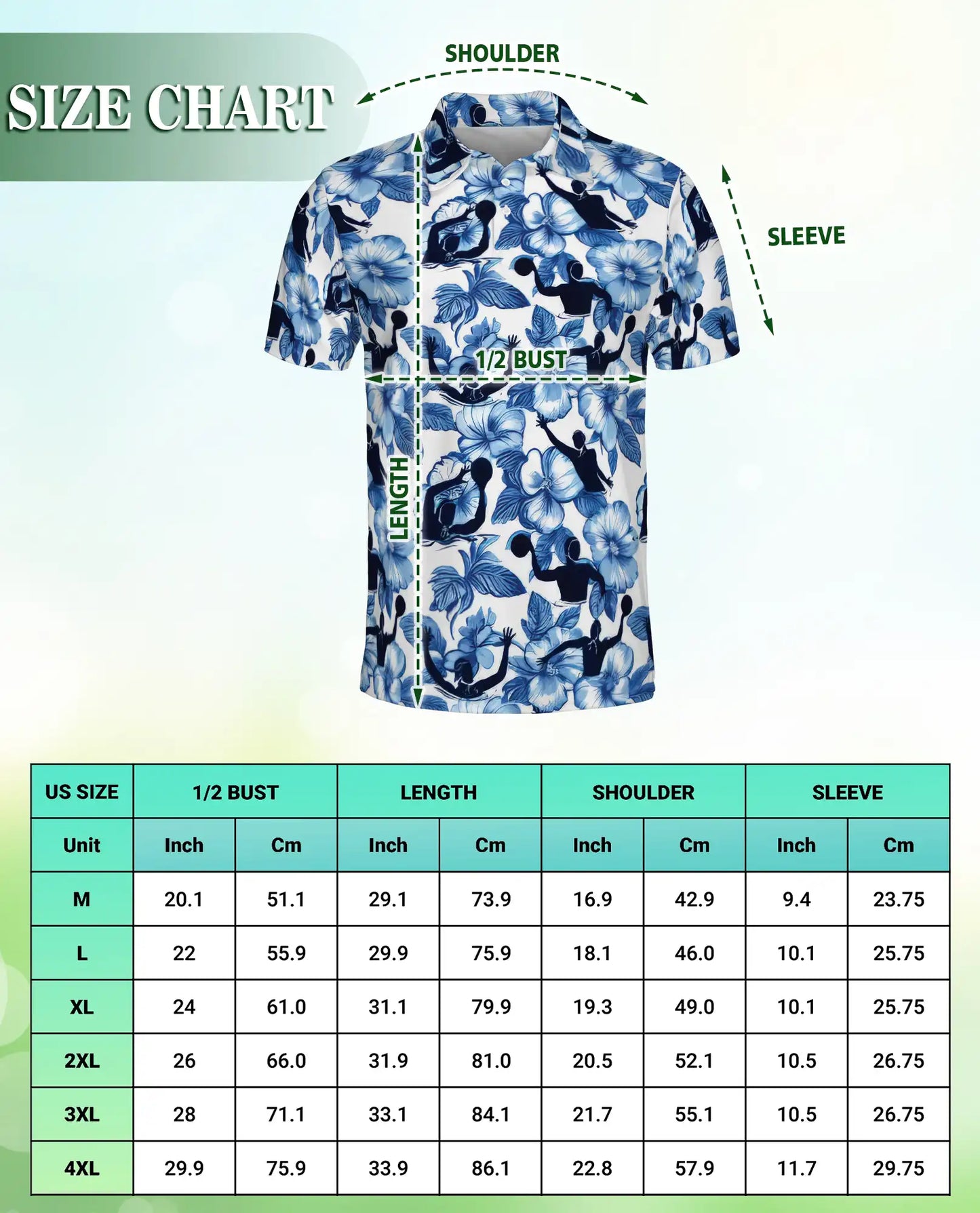 Pickleball Floral Hawaiian 3D Polo Shirt for Men | Azhawaiian