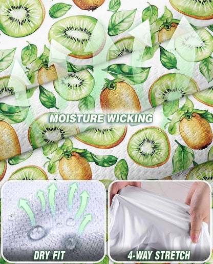 Kiwi Pattern Sleeveless Polo Shirt for Women | Azhawaiian