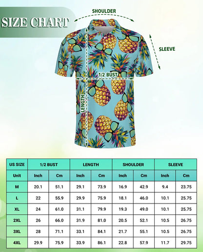 Funny Pineapple Polo Shirt | Azhawaiian