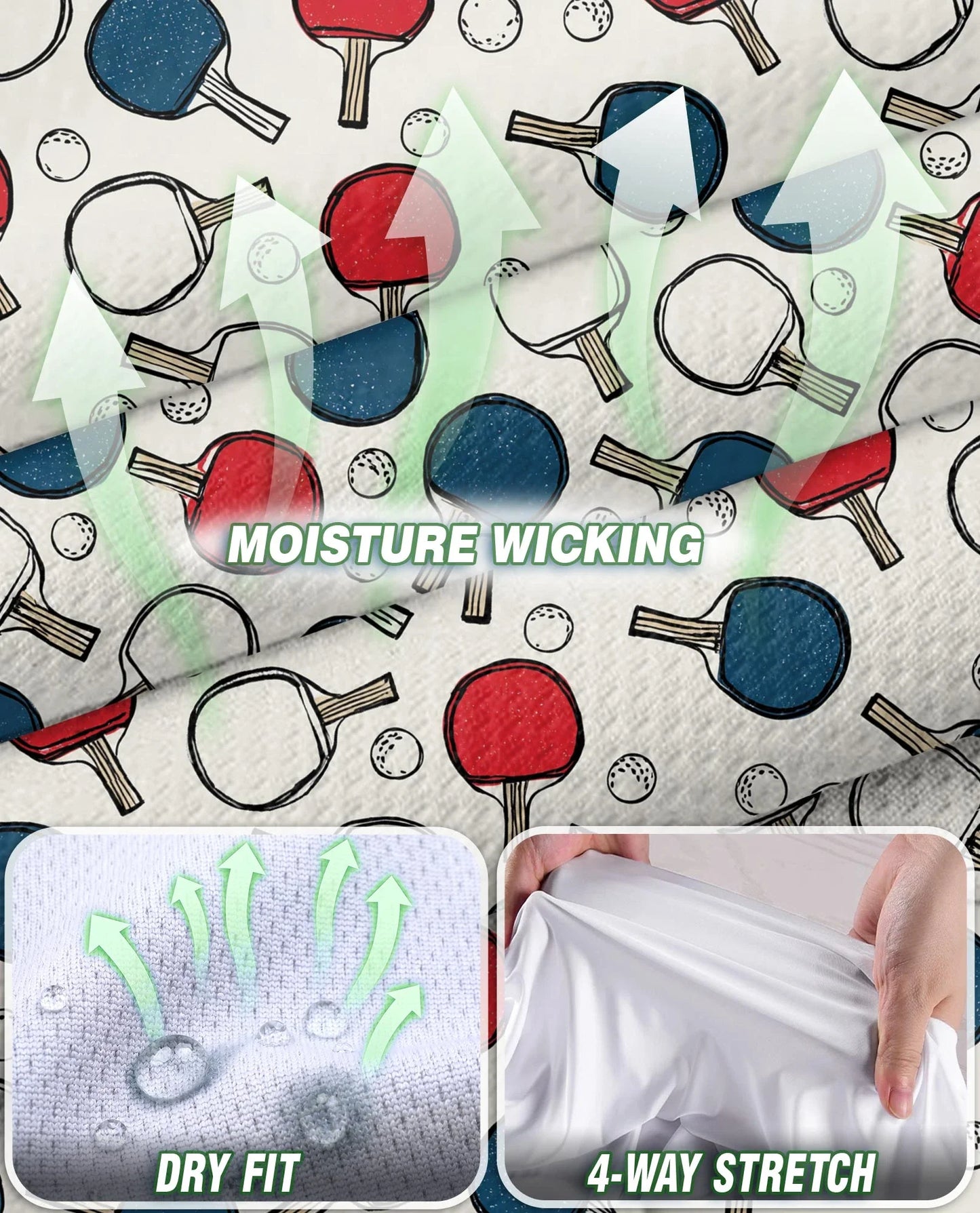 Ping Pong Pattern Sleeveless Polo Shirt for Women | Azhawaiian